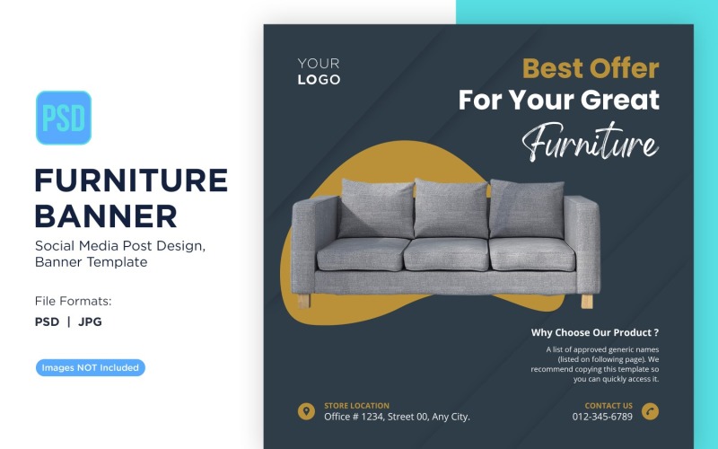 Best Offer For Your Great Furniture Sale Banner Design Social Media