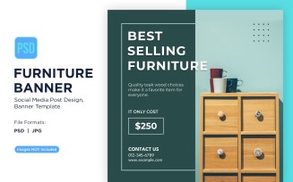 Best Selling Furniture Banner Design Template