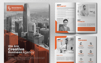 Corporate Business Bifold Brochure Template