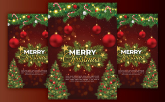 Festive Elegance Christmas Flyer Template - A4 Size