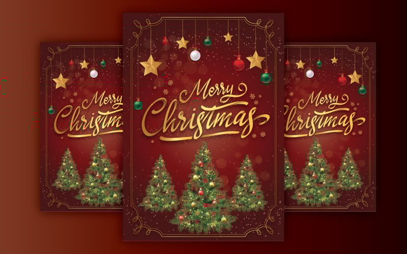 Festive Elegance Christmas Flyer Template Corporate Identity