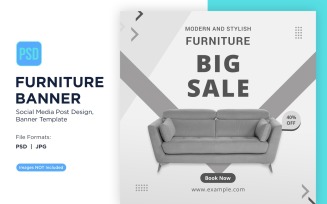 Furniture Big sale Banner Design Template 2