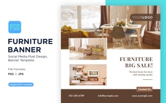 Furniture Big Sale Banner Design Template