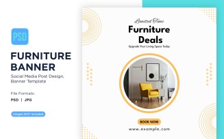 Limited Time Furniture Deals Banner Design Template