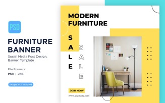 Modern Furniture Banner Design Template 15
