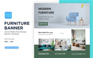Modern Furniture Banner Design Template 22