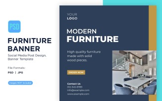 Modern Furniture Banner Design Template 27