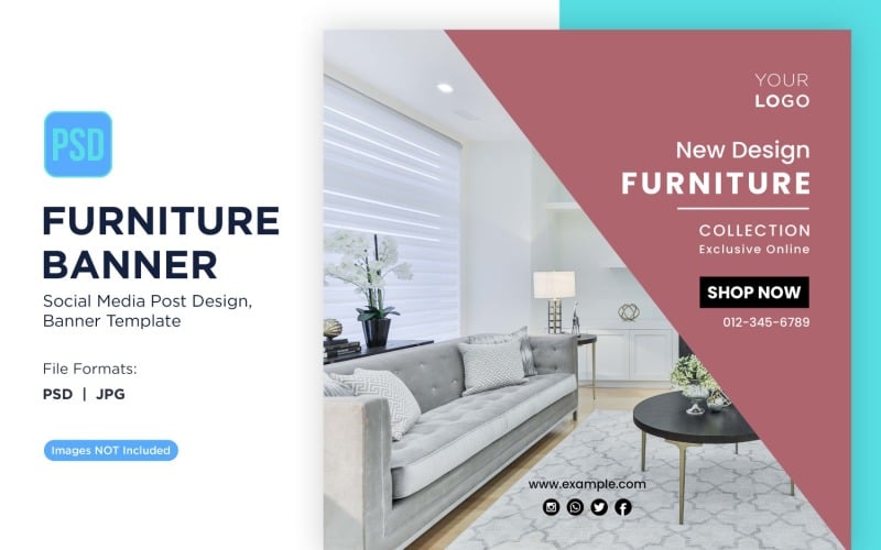 New Design Furniture Banner Design Template Social Media