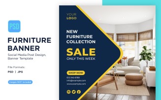 New Furniture Collection Sale Only This Week Banner Design