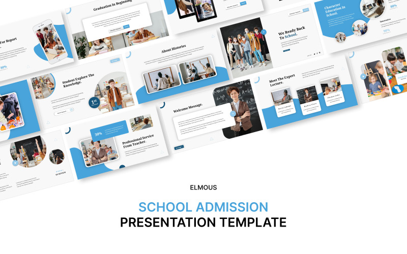 School Admission Powerpoint Presentation Template PowerPoint Template
