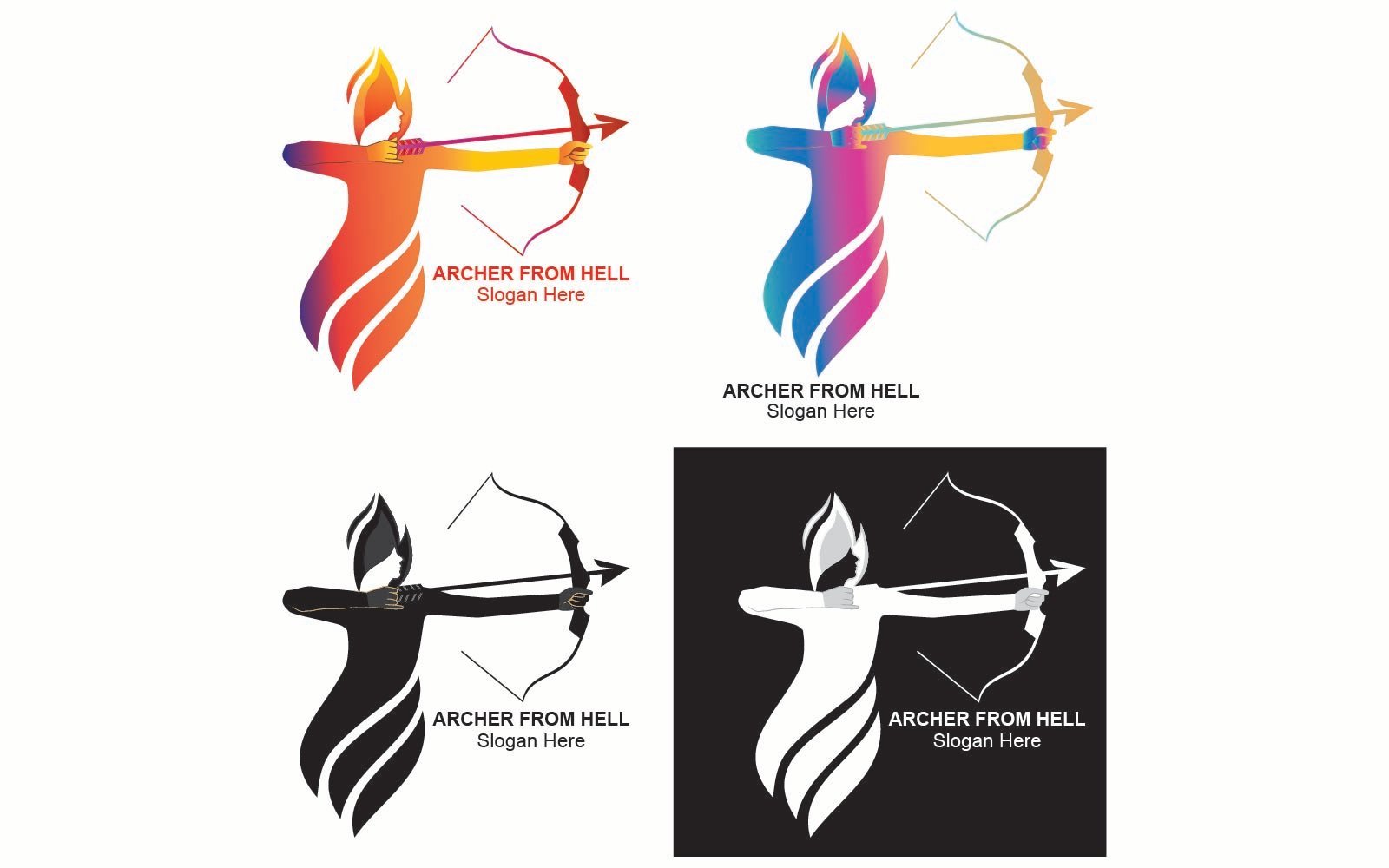 Template #376294 Archery Arrow Webdesign Template - Logo template Preview