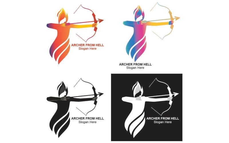 Archer From Hell Logo Templates