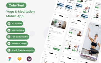 CalmSoul - Yoga & Meditation Mobile App