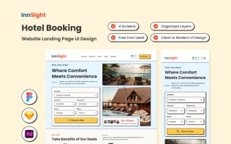 InnSight - Hotel Booking Web Landing Page