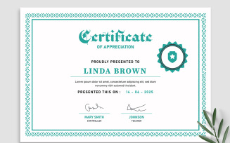 New Certificate Design Layout
