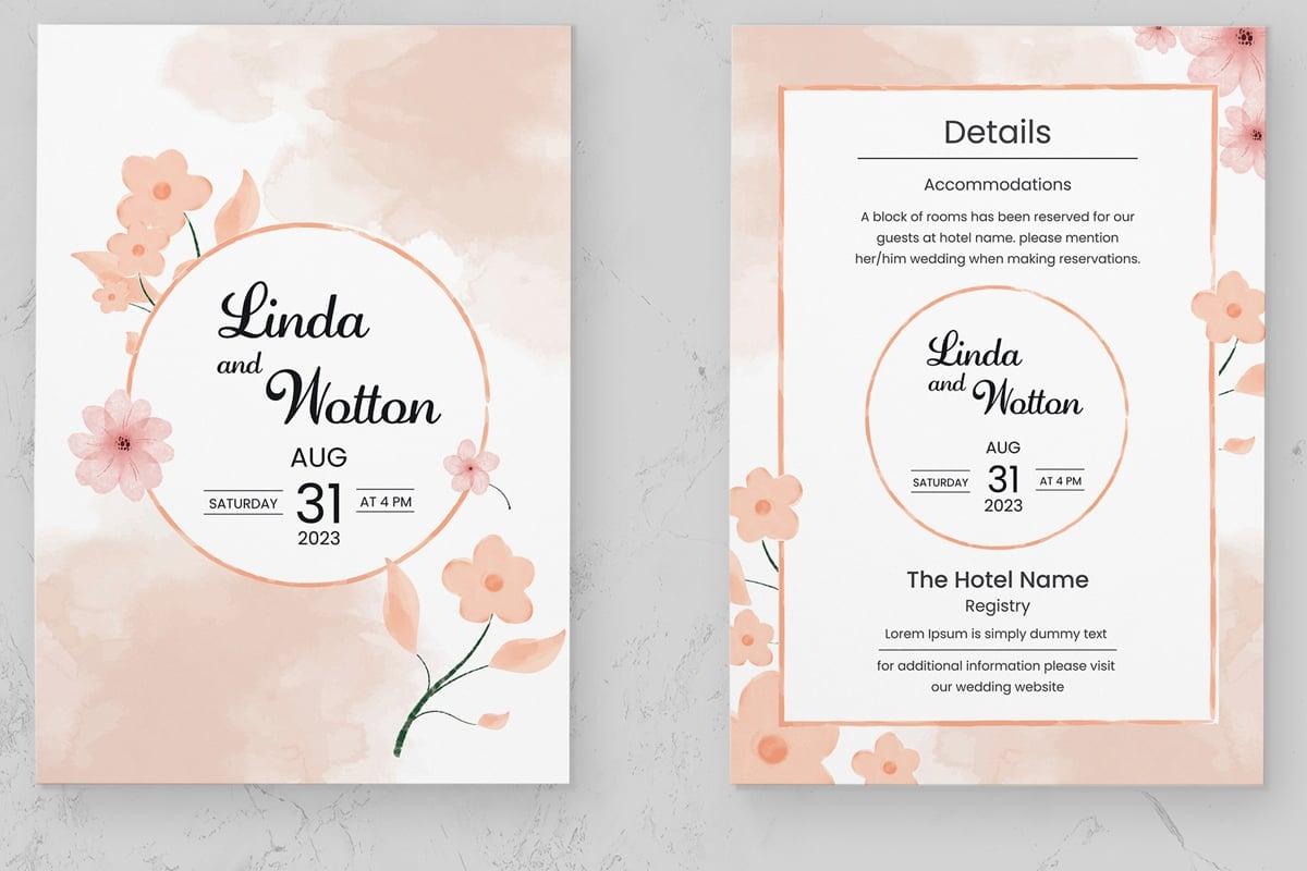 Kit Graphique #376325 Weddinginvitation Invitedesign Divers Modles Web - Logo template Preview