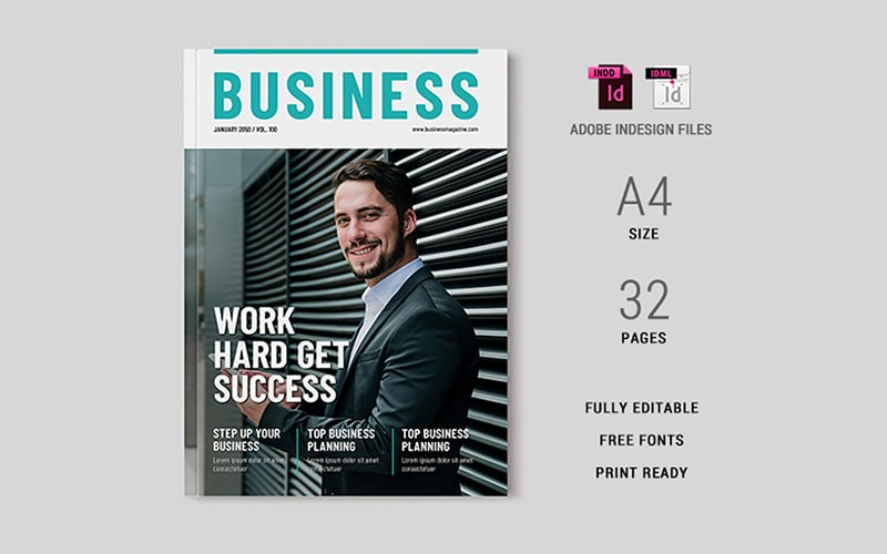 Template #376348 Business Magazine Webdesign Template - Logo template Preview