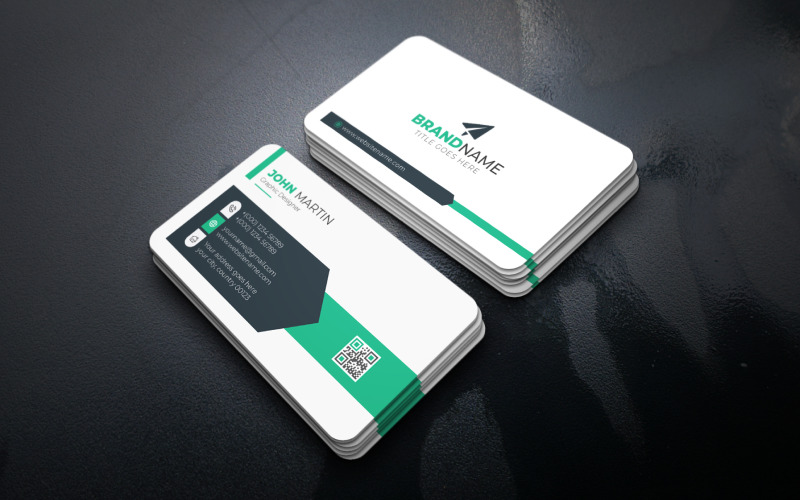 Business Card Design, Professional Business Card, Modern Business Card Template Corporate Identity