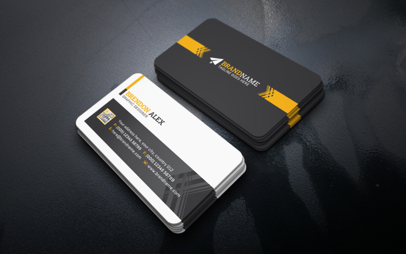 Business Card, Stylish Business Card, Minimalist Business Card Design Corporate Identity