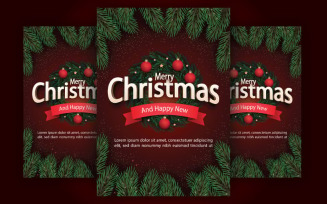 Capture the Holiday Magic with Our Editable Christmas Flyer Template - A4 Size