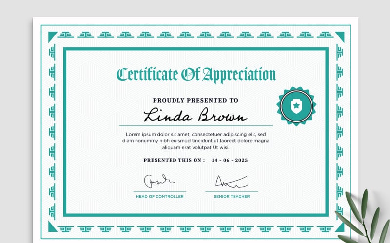 Certificates Templates Layout Corporate Identity