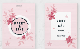 Flower Wedding Invitation Card Templates