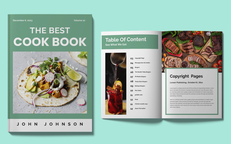 Recipe Cookbook Templates Corporate Identity