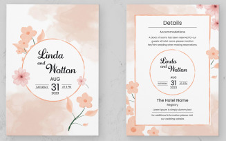 Wedding Invitation Card Template Design