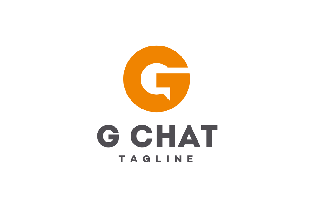 Letter G Chat Logo Template