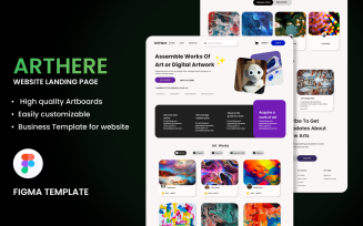 ARTHERE Website Figma Landing Page