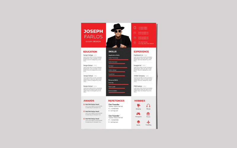 Joseph Ultra Resume | CV Template Resume Template