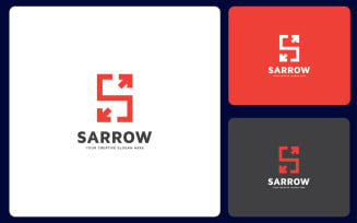 Letter S Arrow Logo Design Template