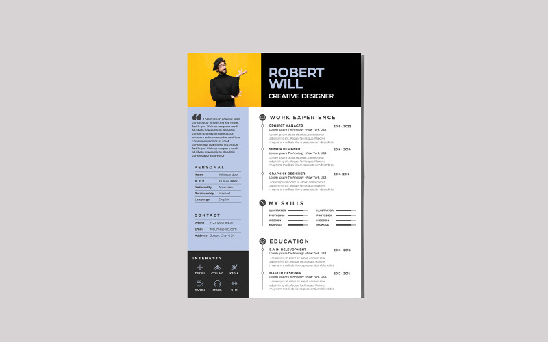 You Agree with Resume | CV Template Resume Template