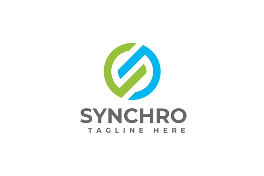 Synchro Letter S Logo Template