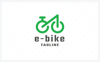 E-bike Letter E Logo Template