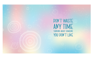 Inspirational Background 14400x8100px In Pastel Color Scheme With Message About Respecting Time