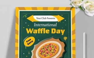 International Waffle Day Flyer
