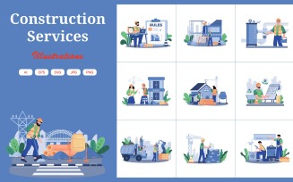 M735_Construction Services Illustration Pack 2