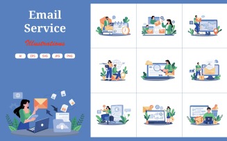 M738_Email Service Illustration Pack 2
