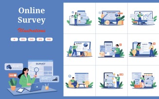 M739_Online Survey Illustration Pack 1