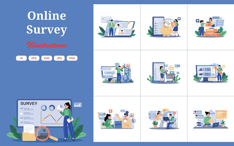 M739_Online Survey Illustration Pack 2