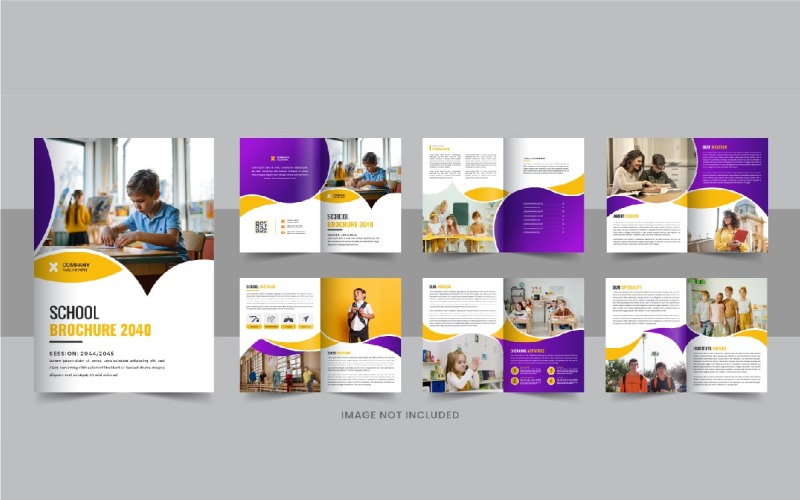 School admission brochure or education brochure prospectus design template Corporate Identity