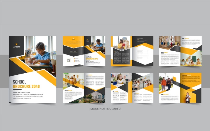 School admission brochure or education brochure prospectus template design Corporate Identity