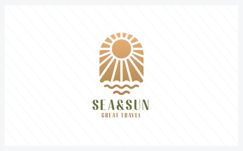 Sea and Sun - Great Travel Logo Logo Template