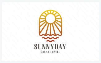 Sunny Day - Great Travel Logo