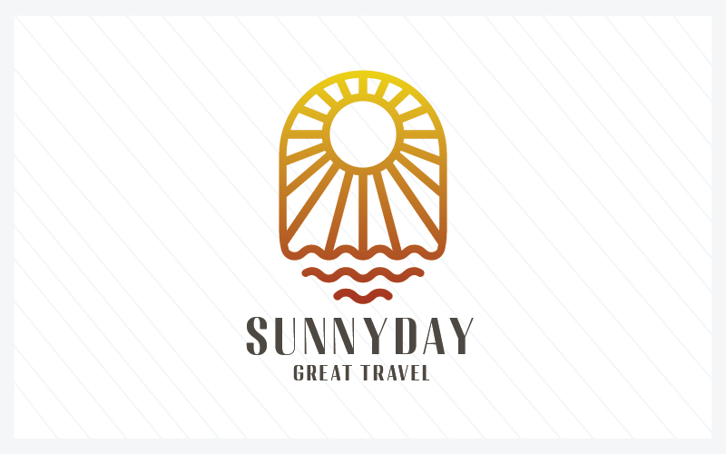 Sunny Day - Great Travel Logo Logo Template