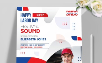 Happy Labor Day Template Layout