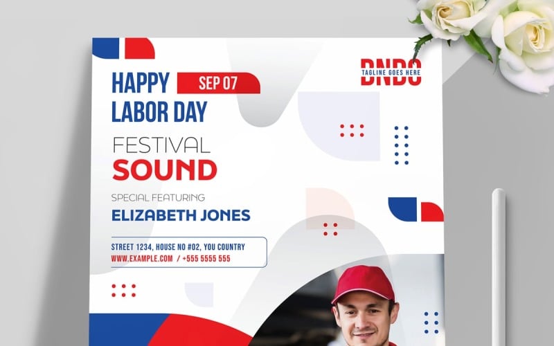 Happy Labor Day Template Layout Corporate Identity