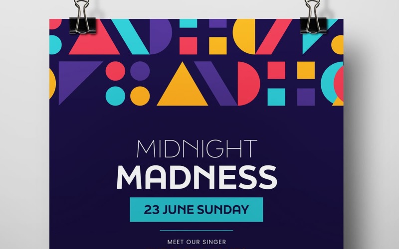 Midnight Party Flyer Template Corporate Identity