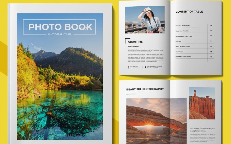 Photo Book Design Template Corporate Identity